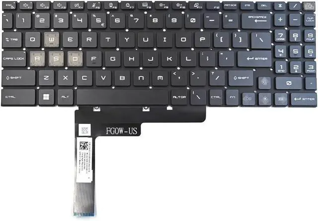 Alt view image 2 of 3 - Replacement Per-Key Backlit Keyboard for MSI Raider GE78 HX GE78HX Laptop