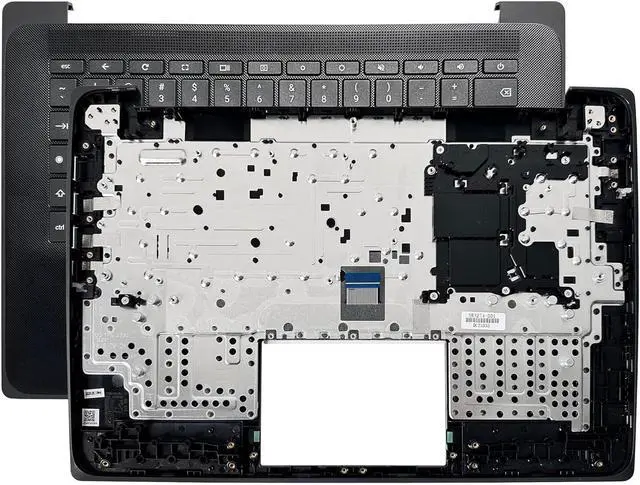 Alt view image 3 of 7 - New Replacement for HP Fortis G11 14 Chromebook Series Laptop Palmrest Upper Case Keyboard Touchpad/Non-Touchpad Assembly Part N83274-001 N83273-001 Black (KB/Non-Touchpad)