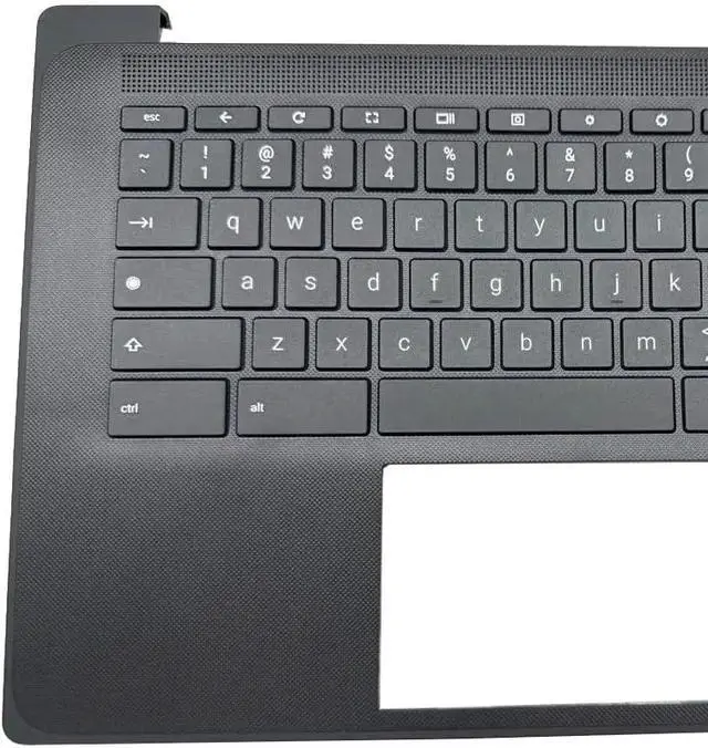 Alt view image 5 of 7 - New Replacement for HP Fortis G11 14 Chromebook Series Laptop Palmrest Upper Case Keyboard Touchpad/Non-Touchpad Assembly Part N83274-001 N83273-001 Black (KB/Non-Touchpad)