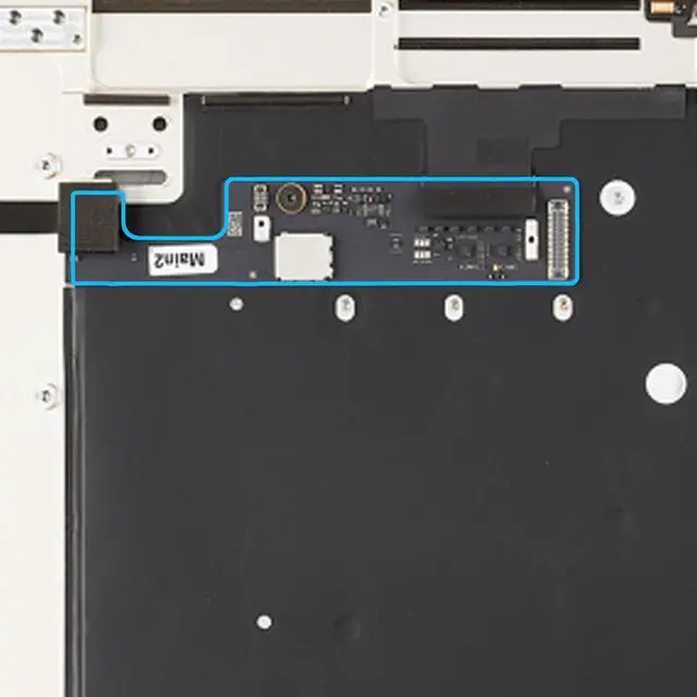 Alt view image 2 of 7 - A3241 Interposer Board w/Cable for MacBook Air Retina (M4,15-inch,2025) Touchpad Trackpad and Keyboard Audio Connector Daughter Board 820-03688-A