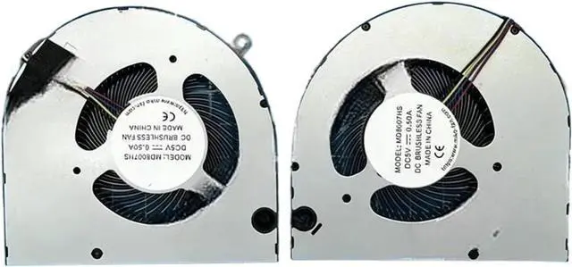 Alt view image 2 of 4 - MD8007HS DC 5V 0.5A R L Compatible for Mechanical Compatible for Revolution Unbound 16 16pro HDS-7BB6U CPU GPU Fan(R Fan)