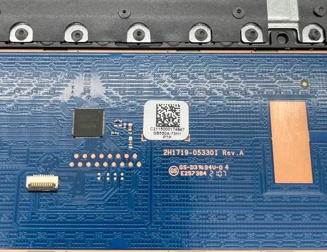 Alt view image 5 of 7 - Replacement Upper Case Keyboard Palmrest Touchpad Top Cover for HP 240 245 246 G8 14-DK Laptop Assembly M23367-001 6070B1751305 Gray
