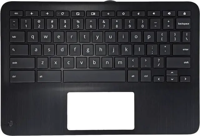 Main image of New Replacement for HP Fortis X360 11 G3 J Chromebook Series Laptop Palmrest Upper Case Keyboard with WFC/Non-WFC Versions Assembly Part N38880-001 N38882-001 Black (KB-Non-WFC)