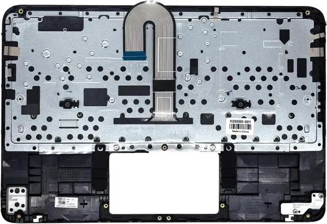 Alt view image 2 of 7 - New Replacement for HP Fortis X360 11 G3 J Chromebook Series Laptop Palmrest Upper Case Keyboard with WFC/Non-WFC Versions Assembly Part N38880-001 N38882-001 Black (KB-Non-WFC)