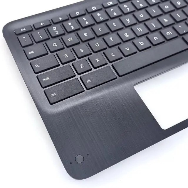 Alt view image 3 of 7 - New Replacement for HP Fortis X360 11 G3 J Chromebook Series Laptop Palmrest Upper Case Keyboard with WFC/Non-WFC Versions Assembly Part N38880-001 N38882-001 Black (KB-Non-WFC)