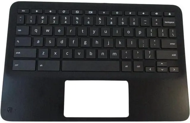 Alt view image 7 of 7 - New Replacement for HP Fortis X360 11 G3 J Chromebook Series Laptop Palmrest Upper Case Keyboard with WFC/Non-WFC Versions Assembly Part N38880-001 N38882-001 Black (KB-Non-WFC)