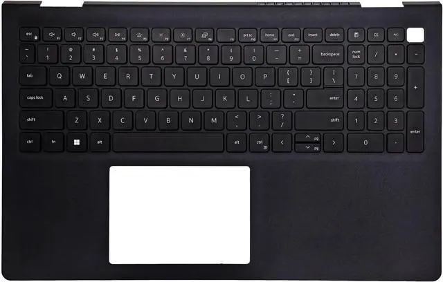 Main image of 9H34G 09H34G Replacement Upper Case Palmrest with Backlit Keyboard for Dell Inspiron 15 3520, 3525, 3530 Series UMA Laptop, USB-C, Black