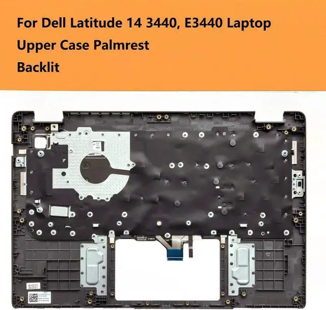 Alt view image 2 of 6 - 0R2DCD Replacement Upper Case Palmrest for Dell Latitude 14 3440