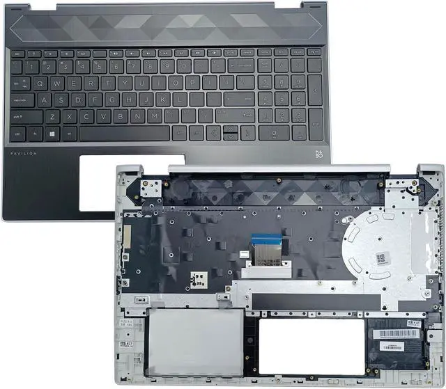 Main image of l20848-001 4600EH0E000 Replacement for HP Pavilion X360 15T-CR000 15T-CR 15 CR 15-CR0051OD Laptop Upper Top Cover Case Palmrest Not-Backlit Keyboard Assembly Part Black