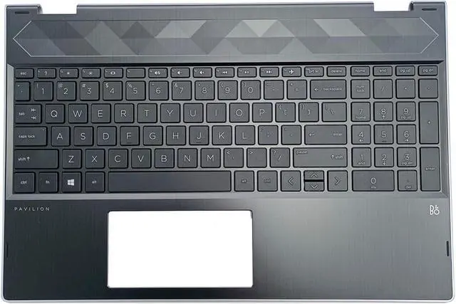 Alt view image 2 of 7 - l20848-001 4600EH0E000 Replacement for HP Pavilion X360 15T-CR000 15T-CR 15 CR 15-CR0051OD Laptop Upper Top Cover Case Palmrest Not-Backlit Keyboard Assembly Part Black
