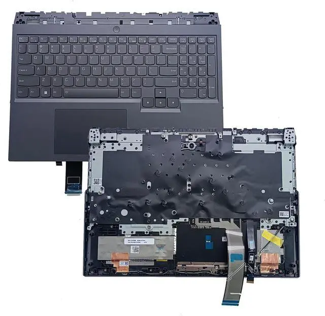 Alt view image 3 of 7 - Replacement for Lenovo Legion 5 Pro 16 INT Laptop Upper Top Cover Case Palmrest RGB Backlit Keyboard Touchpad Assembly Part 5CB1H18356 5CB1H18382 5CB1F37738 5CB1F38518