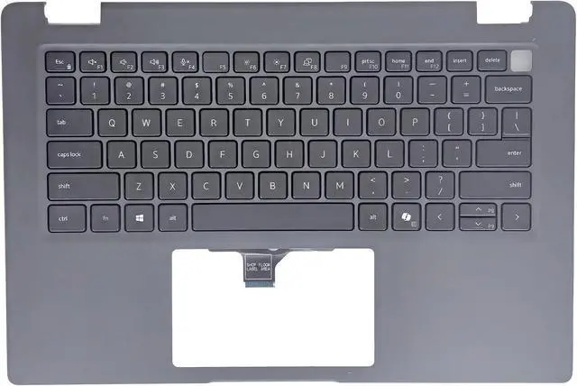 Main image of Replacement Upper Case Palmrest for Dell Latitude 3450 Series Laptop Without Backlit Keyboard Assembly Top Cover N1D71 0N1D71 Gray (Without Backlit)