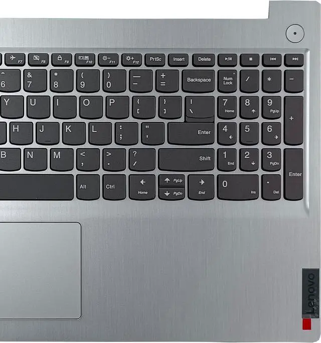 Alt view image 6 of 7 - Replacement for Lenovo IdeaPad 3 15IML05 15IIL05 15ADA06 15ARE05 Laptop Upper Case Palmrest Non-Backlit Keyboard Touchpad Assembly Part 5CB1D03689 5CB0X57476 5CB0X57656 Silver