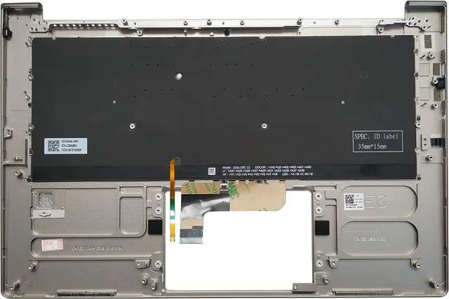 Alt view image 2 of 5 - 5CB0Z69768 New Backlit US Keyboard for Lenovo Yoga 9-14ITL5 82BG000CUS/82BG0090US with Palmrest Upper Cover (US with Silver C Cover)