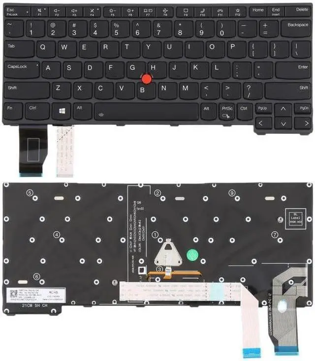 Main image of Replacement Keyboards US Version Backlit Laptop Keyboard with Pointing for Lenovo ThinkPad X13 Gen 2 20WK 20XH X13 Yoga Gen 2