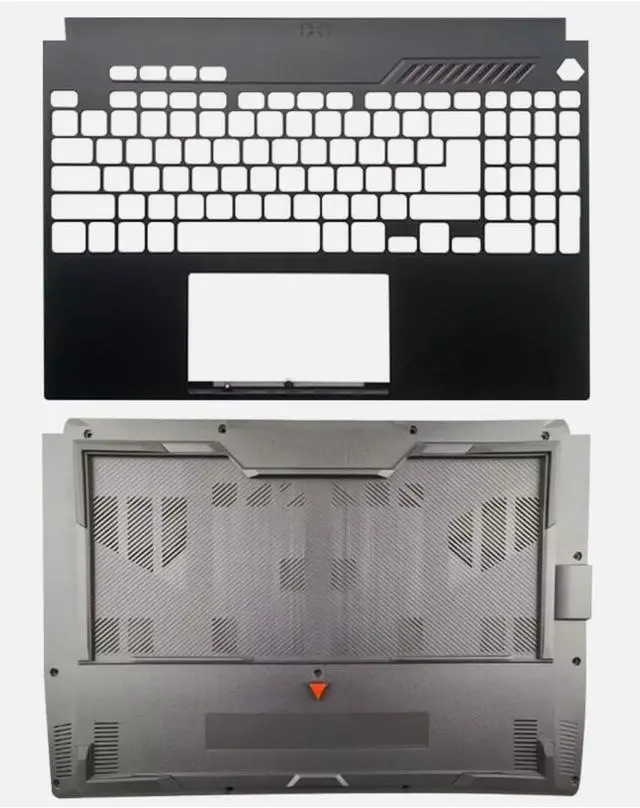 Main image of Black Palmrest Upper Case Shell C & Bottom Base Lower Cover Compatible with ASUS TUF Dash F15 FX517 FX517Z FX517ZC FX517ZE FX517ZM FX517ZR FA517 15.6inch Laptop Series