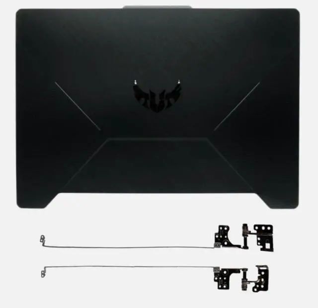 Main image of Black LCD Back Cover Top Case Rear Lid & Screen Hinge L+R Compatible with ASUS TUF Gaming F15 FX506 FX506L FX506H FX506LH FX506LI FX506LU FX506HC FX506HE FX506HM 15.6inch Laptop Series