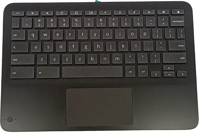 Main image of LTPRPTS Replacement Laptop Upper Case Palmrest Keyboard Touchpad Assembly Part for HP Chromebook X360 11MK G3 EE M49312-001 Black
