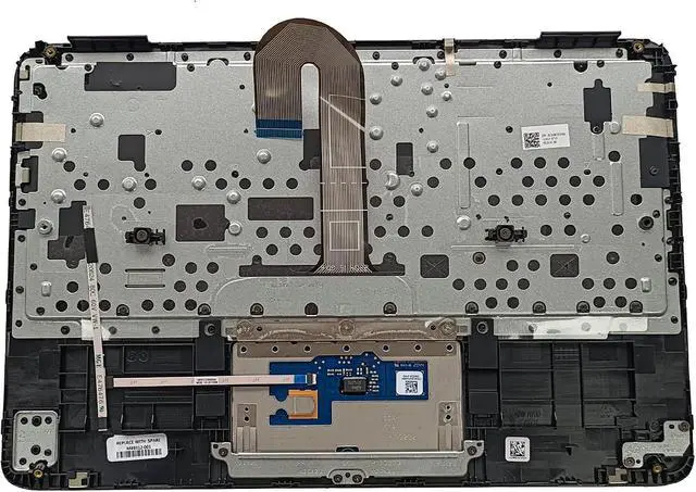 Alt view image 2 of 7 - LTPRPTS Replacement Laptop Upper Case Palmrest Keyboard Touchpad Assembly Part for HP Chromebook X360 11MK G3 EE M49312-001 Black