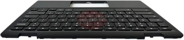 Alt view image 3 of 7 - Laptop Palmrest Upper Case with US Keyboard Replacement for ASUS Chromebook 11 C204 C204EE C204M C204MA Top Cover 13N1-86A0201 90NX02A1-R31US0