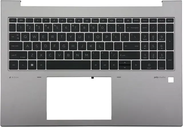 Main image of BestParts Palmrest Upper Case Backlit Keyboard Compatible with HP ZBook Firefly 16 G9 G10, N08122-001, US Layout