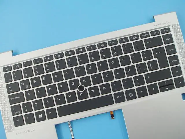 Alt view image 3 of 3 - Bayjebu Parts for HP Elitebook 840 845 G7 G8 14.0" Palmrest Keyboard Bezel Latin-Spanish Backlit Silver M36312-161 M07090-161