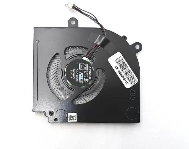 Alt view image 5 of 6 - Replacement CPU + GPU Fan for MSI Stealth 15M B12 B12UE Series Laptop