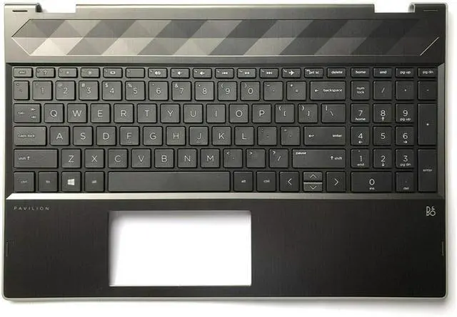 Main image of Replacement for for HP Pavilion X360 15T-CR000 15-CR 15-cr0xxx 15-CR0051OD Laptop Upper Case Palmrest Keyboard Assembly Part L20848-001 4600EH0E000 Top Cover Natural Silver