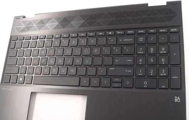 Alt view image 5 of 5 - Replacement for for HP Pavilion X360 15T-CR000 15-CR 15-cr0xxx 15-CR0051OD Laptop Upper Case Palmrest Keyboard Assembly Part L20848-001 4600EH0E000 Top Cover Natural Silver