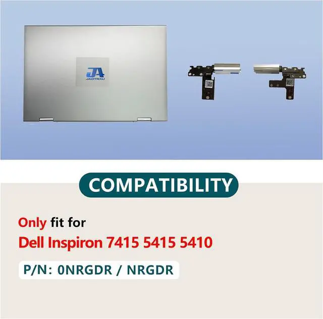 Alt view image 2 of 7 - 0NRGDR NRGDR Replacement Laptop LCD Back Cover Top Case Rear Lid with Hinges and Hinged Cover for Dell Inspiron 5410 5415 2-in-1(Silver)