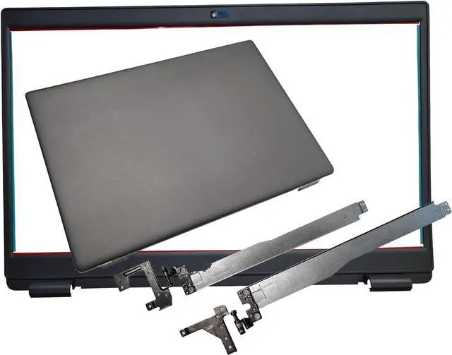 Main image of Laptop LCD Top Back and Front Bezel Cover Case Compatible for Dell Latitude 3510 E3510 08XVW9 0GCK6R Black with Hinges