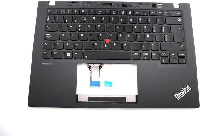 Main image of Parts for Lenovo ThinkPad T14s Gen 2 Palmrest Keybaord Bezel Spanish Backlit 14.0 inch Black 5M11A37726