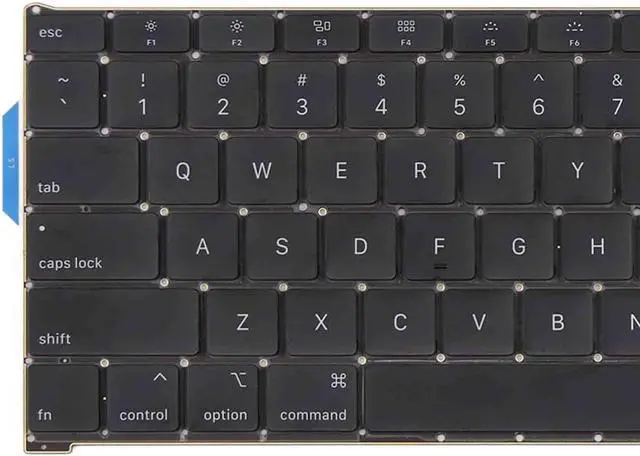 Alt view image 7 of 7 - Replacement Keyboard US English for MacBook Air Retina A1932 (13-inch,2018/2019) ANSI U.S. Layout Backlight+Keyboard Screws EMC 3184