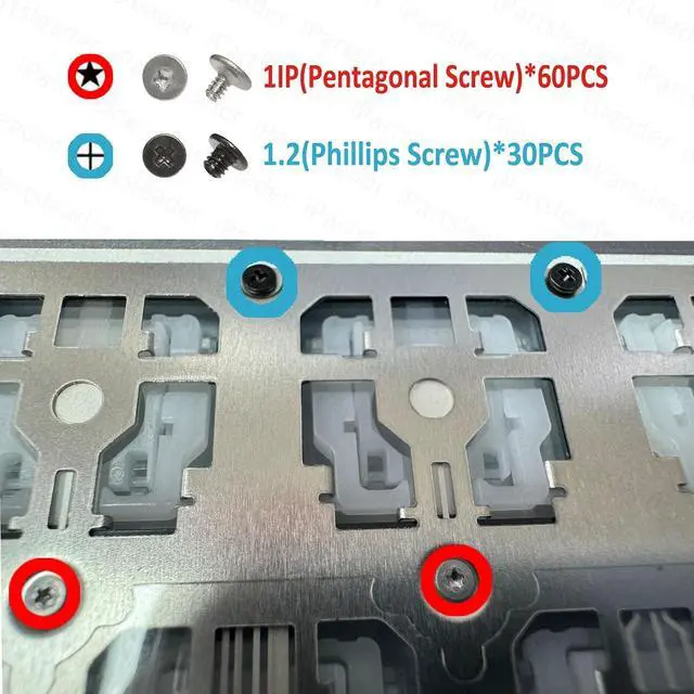 Alt view image 7 of 7 - Replacement Keyboard US English with Backlit for MacBook Pro Retina A1707 (15-inch,2016/2017,Four Thunderbolt 3 Ports) ANSI U.S. Layout Backlight+Keyboard Screws