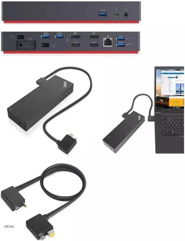 Alt view image 3 of 5 - Cable for ThinkPad Thunderbolt 3 G - 40ANY230AU 0.7Meter 5C10V25713