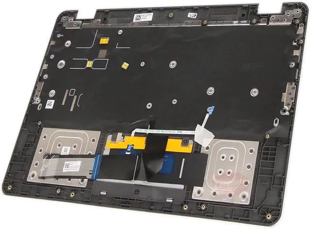 Alt view image 4 of 7 - Laptop Palmrest Upper Case Top Cover with US Layout Non-Backlit Keyboard Touchpad Assembly Replacement for Lenovo 14e Chromebook Gen 2 82M1 82M2 5M11C89153