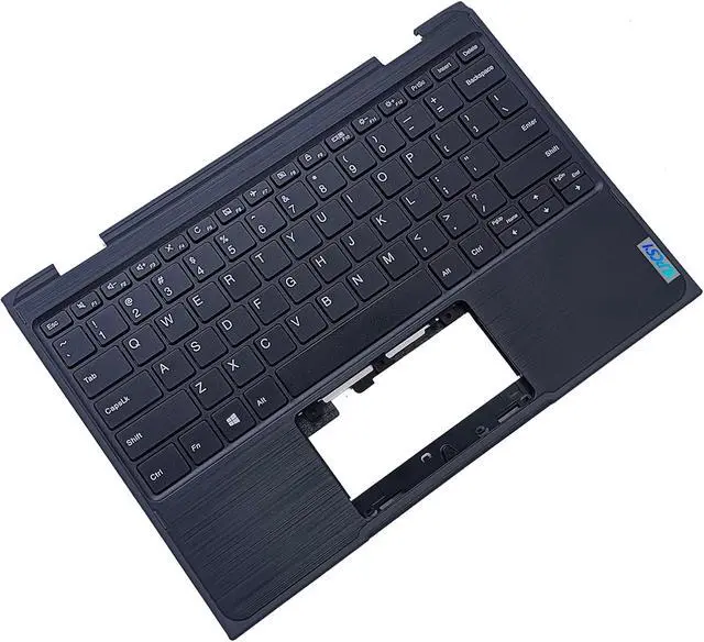 Alt view image 6 of 7 - Replacement for Lenovo 300e 2nd Gen Notebook 81M9 Laptop Upper Top Cover Case Palmrest Not-Backlight Keyboard Assembly Part 5CB0T45054 Black