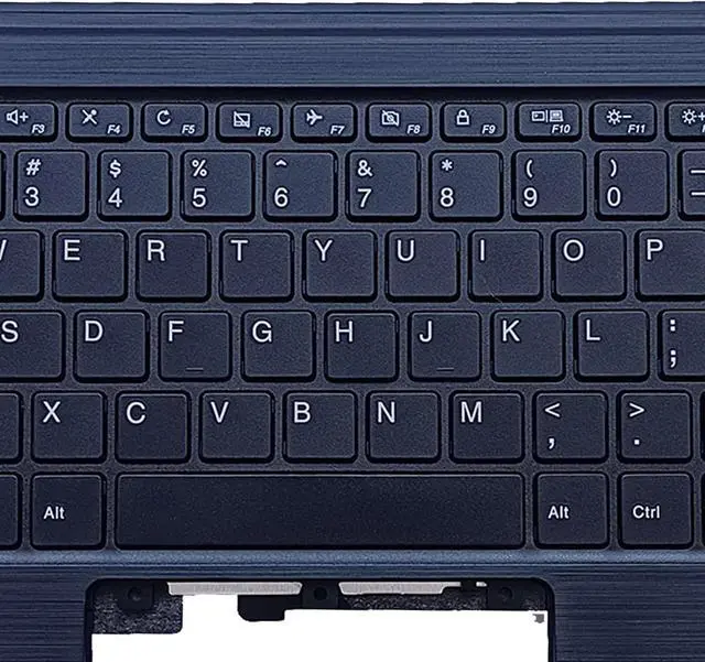Alt view image 7 of 7 - Replacement for Lenovo 300e 2nd Gen Notebook 81M9 Laptop Upper Top Cover Case Palmrest Not-Backlight Keyboard Assembly Part 5CB0T45054 Black