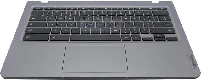 Alt view image 2 of 7 - Laptop Palmrest Upper Case Top Cover with US Non-Backlit Keyboard Touchpad Assembly Replacement for Lenovo 14e Chromebook Gen 3 82W6 82W7 5M11H61770 5M11H61768