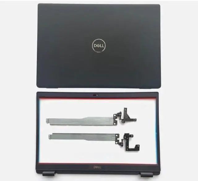 Main image of Black Top Rear Lid Case LCD Back Cover & Front Bezel Trim & Screen Hinges Hinge Bracket kit Compatible with Dell Latitude 3510 E3510 L3510 P101F P101F001 P101F002