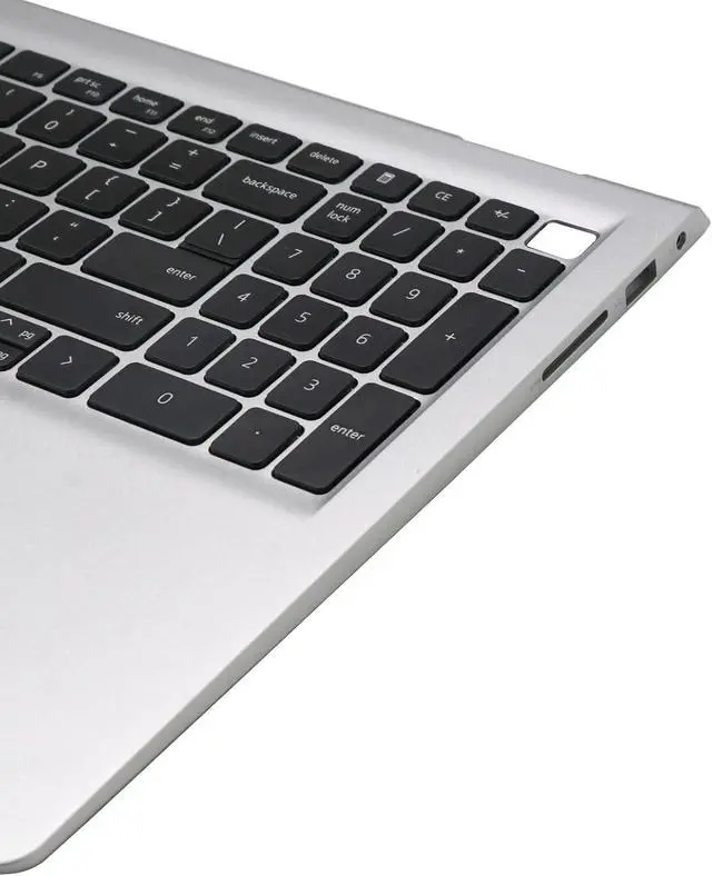 Alt view image 4 of 6 - BestParts Silver Palmrest with Non-Backlit Keyboard Assembly Replacement for Dell Inspiron 15 3520 3525 3530 3535 (with USB-C), US Layout, P/N: G8XT0