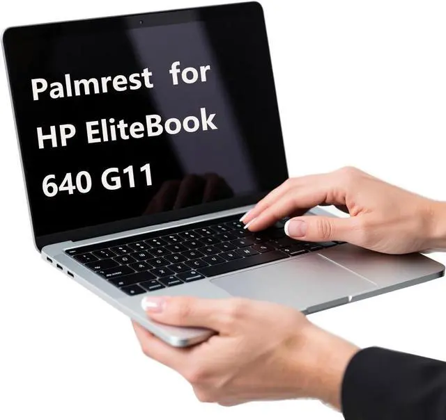 Alt view image 6 of 6 - N97244-001 Replacement Upper Case Palmrest with US Backlit Keyboard for HP EliteBook 640 G11 Series Laptop, Silver Top Cover