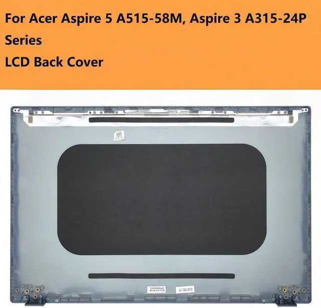 Alt view image 2 of 5 - 61.KHEN2.001 Replacement LCD Back Cover for Acer Aspire 5 A515-58M, Aspire 3 A315-24P Series, Blue Top Lid