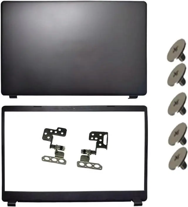 Main image of Laptop Black LCD Top Back and Bezel Cover Case and Hinges Compatible for Acer Aspire 3 A315-42 A315-42G A315-56 A315-54 A315-54K N19C1 60.HEFN2.001 with Screws