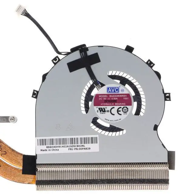 Alt view image 6 of 6 - CPU Cooling Fan with Heatsink for Lenovo ThinkPad Yoga 14 460 P40 00PA929 00PA931