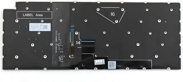 Alt view image 2 of 3 - Backlit Keyboard for HP Spectre x360 16-AA0010CA 16-AA 14-EU 2-in-1 Laptop