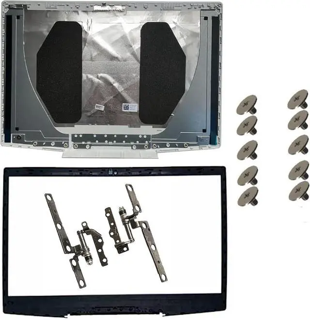 Main image of New for Dell G3 15 3590 G3 15 3500 P89F Laptop LCD Back Cover or Front Bezel or Hinges (White A+Blue Logo B+Hinges)