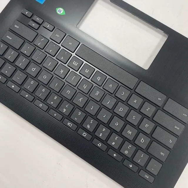 Alt view image 6 of 7 - Replacement Laptop Upper Case Palmrest Keyboard Assembly Part for HP Chromebook 14 G7 CB E 14 G7 CElN4500 M47207-001 Black