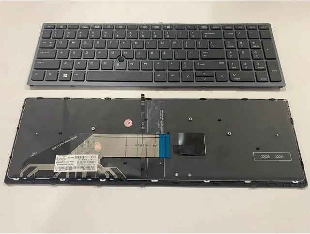 Alt view image 2 of 6 - Laptop Parts US Layout for HP for ZBOOK 17 G4 G3 15 hsn-C03C HSTNN-C87C 848311-001 Laptop Keyboard(Black Frame US)
