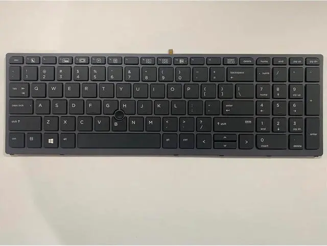 Alt view image 6 of 6 - Laptop Parts US Layout for HP for ZBOOK 17 G4 G3 15 hsn-C03C HSTNN-C87C 848311-001 Laptop Keyboard(Black Frame US)